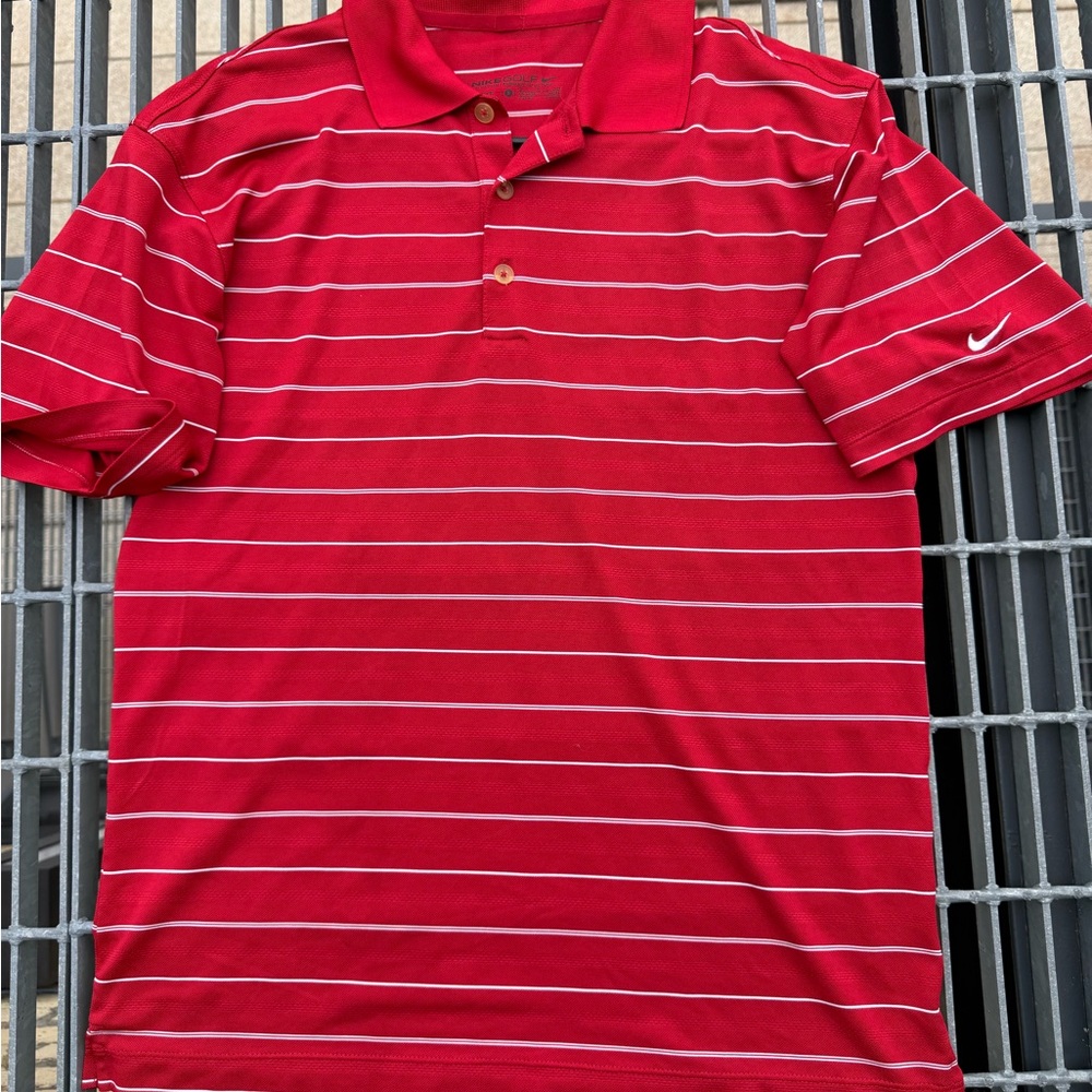 Nike Men's Red Polo Shirt